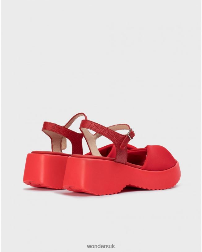 Footwear VZ2PD307 Women Wonders Rojo Red Willow Sandal