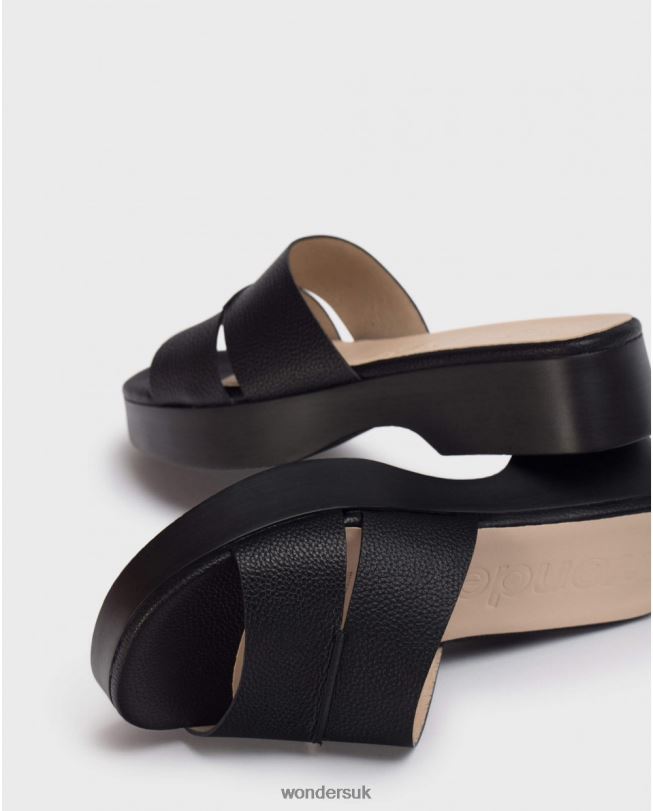 Footwear VZ2PD308 Women Wonders Negro Black Joker Sandal