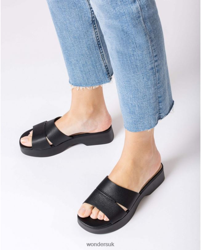 Footwear VZ2PD308 Women Wonders Negro Black Joker Sandal