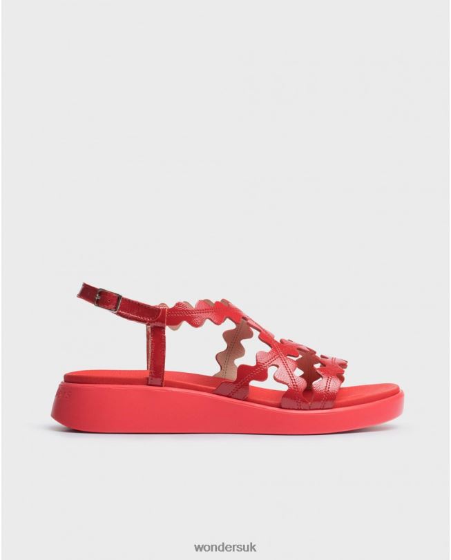 Footwear VZ2PD310 Women Wonders Rojo Red Queen Sandal