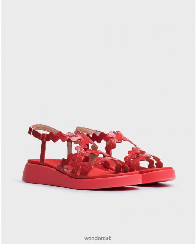 Footwear VZ2PD310 Women Wonders Rojo Red Queen Sandal
