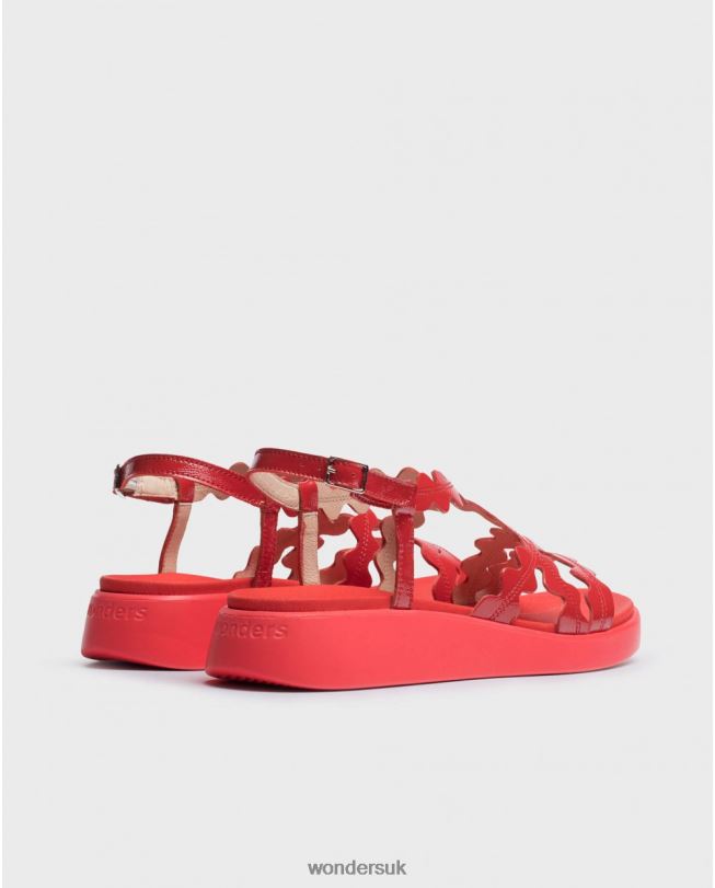 Footwear VZ2PD310 Women Wonders Rojo Red Queen Sandal