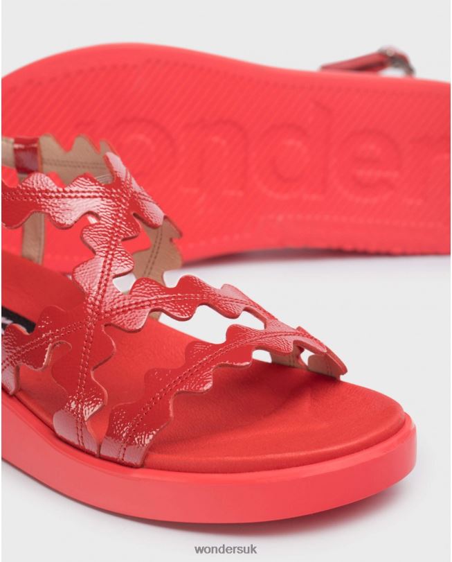 Footwear VZ2PD310 Women Wonders Rojo Red Queen Sandal