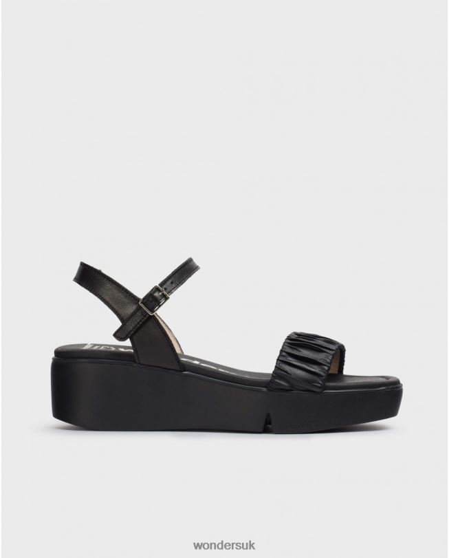 Footwear VZ2PD312 Women Wonders Negro Black Boza Sandal