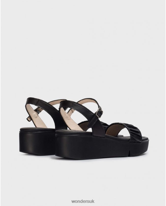 Footwear VZ2PD312 Women Wonders Negro Black Boza Sandal