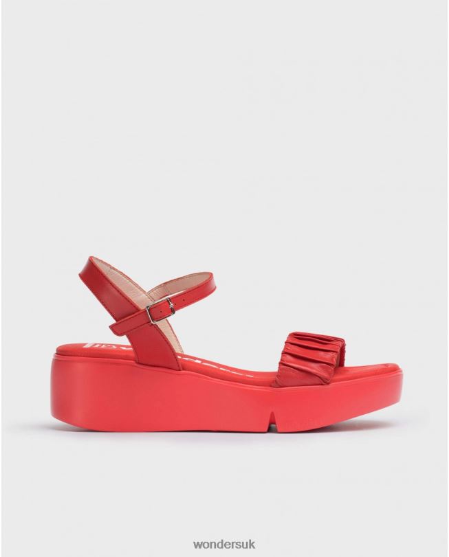 Footwear VZ2PD313 Women Wonders Rojo Red Boza Sandal