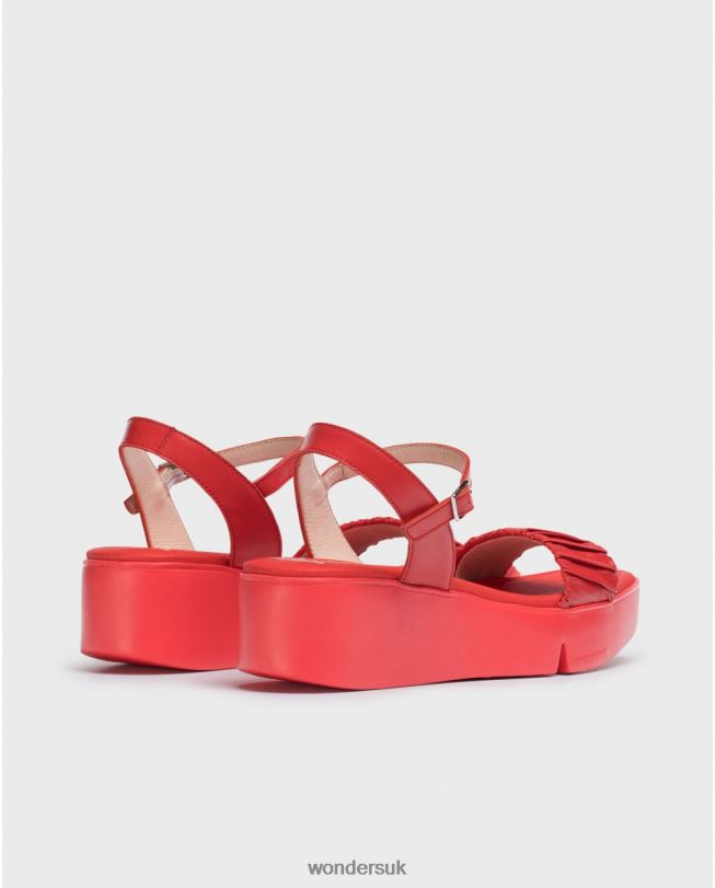Footwear VZ2PD313 Women Wonders Rojo Red Boza Sandal
