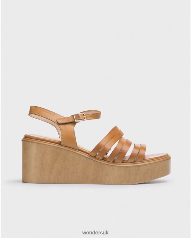Footwear VZ2PD316 Women Wonders Conac Brown Block Sandal