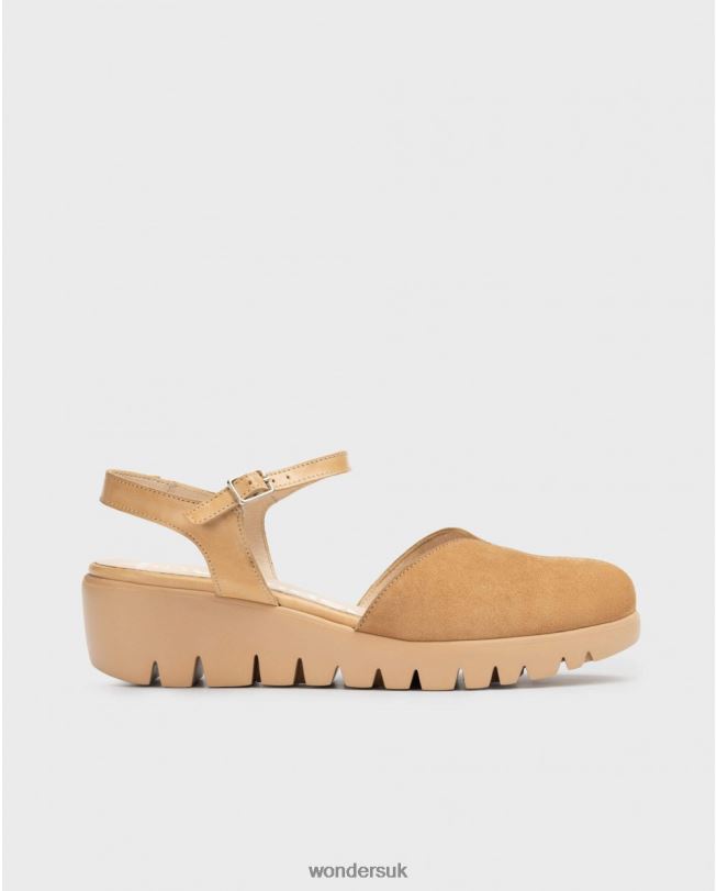 Footwear VZ2PD318 Women Wonders Sand Brown Caravaca Sandal