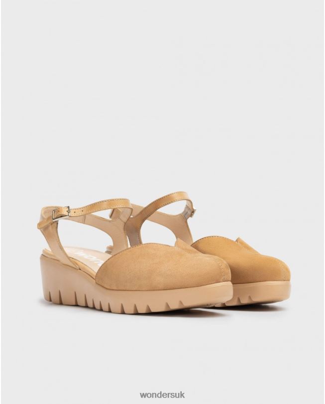 Footwear VZ2PD318 Women Wonders Sand Brown Caravaca Sandal