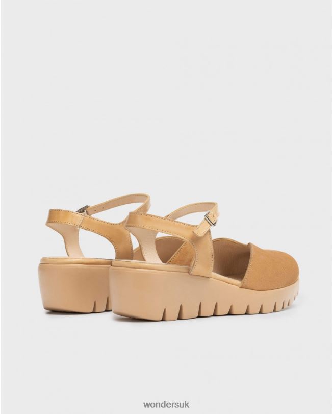 Footwear VZ2PD318 Women Wonders Sand Brown Caravaca Sandal