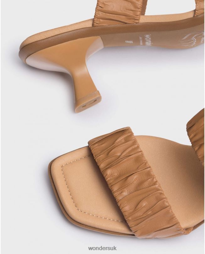 Footwear VZ2PD319 Women Wonders Camel Brown Lagoon Sandal