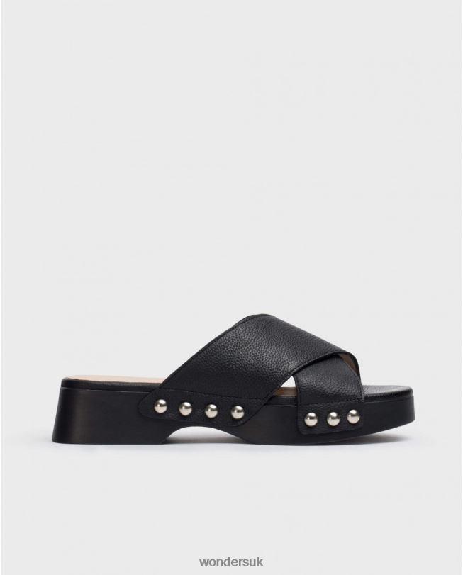 Footwear VZ2PD321 Women Wonders Negro Black Dalia Sandal