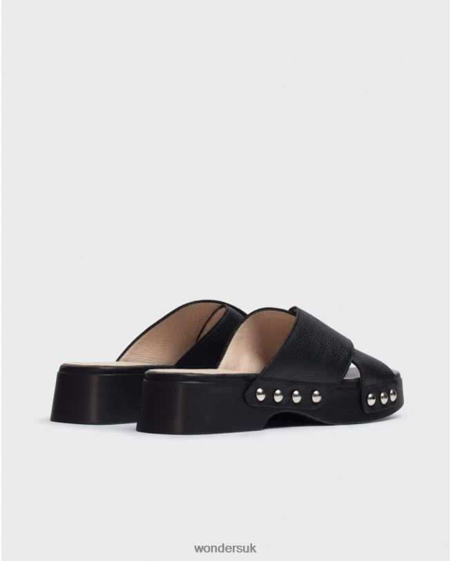 Footwear VZ2PD321 Women Wonders Negro Black Dalia Sandal