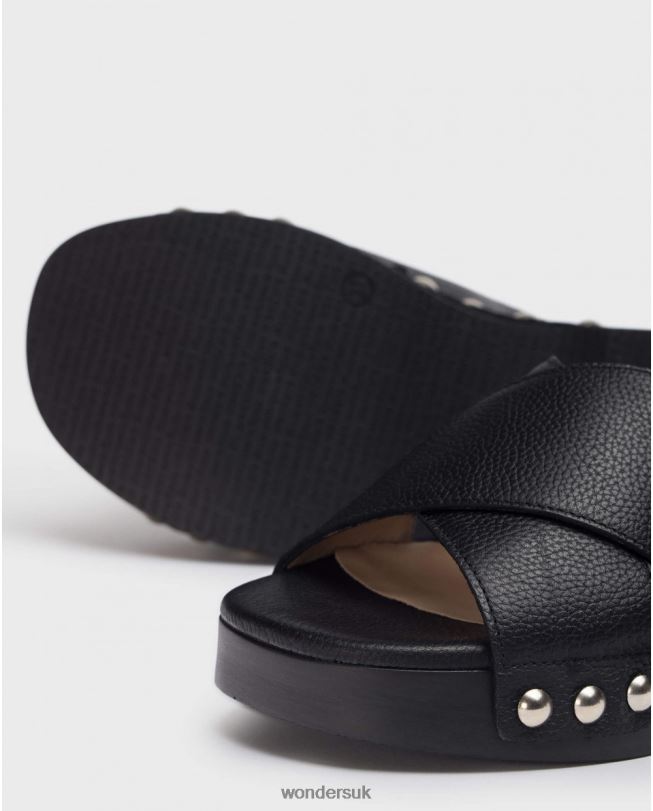 Footwear VZ2PD321 Women Wonders Negro Black Dalia Sandal