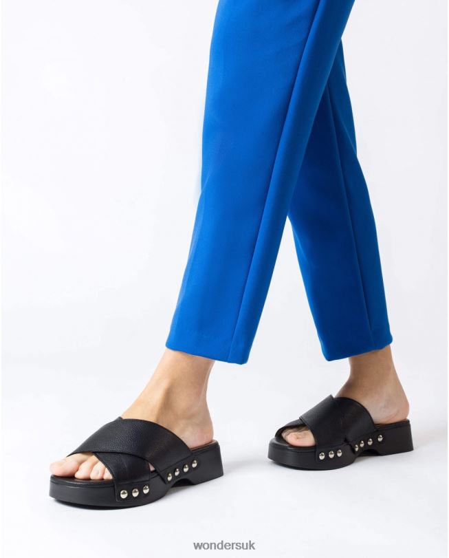 Footwear VZ2PD321 Women Wonders Negro Black Dalia Sandal