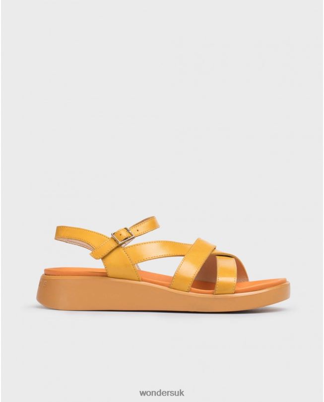 Footwear VZ2PD322 Women Wonders Mango Orange Folk Sandal