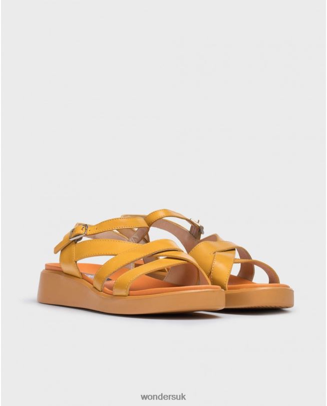 Footwear VZ2PD322 Women Wonders Mango Orange Folk Sandal