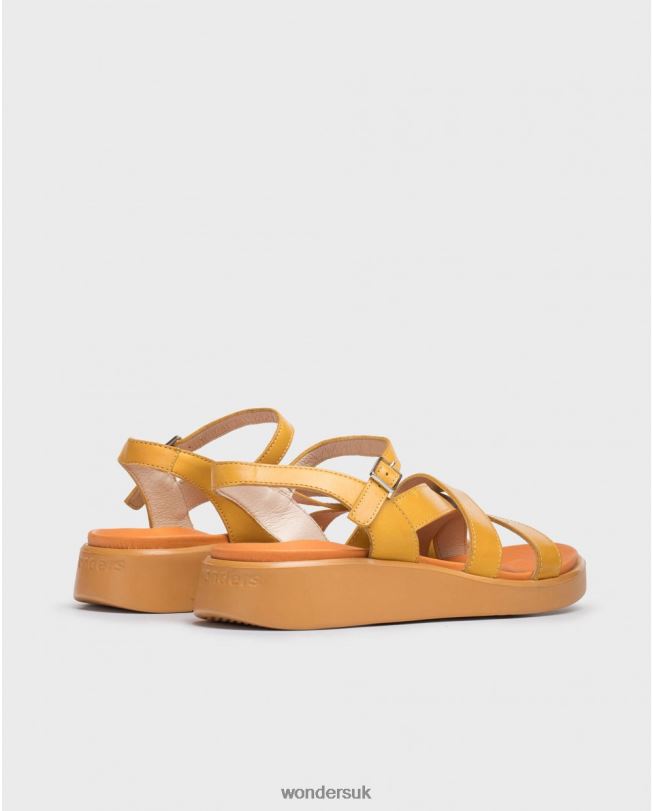 Footwear VZ2PD322 Women Wonders Mango Orange Folk Sandal