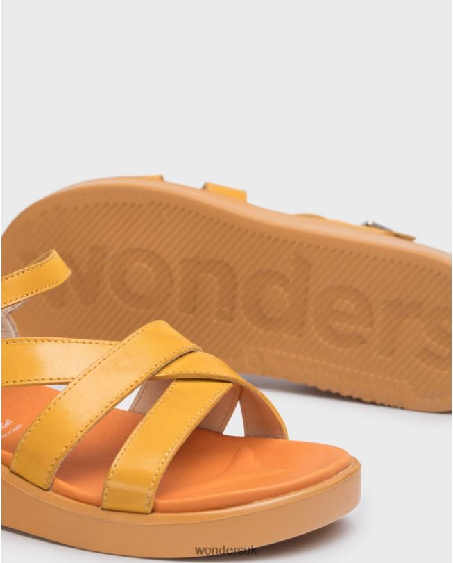 Footwear VZ2PD322 Women Wonders Mango Orange Folk Sandal