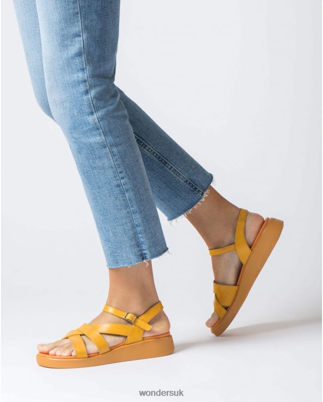 Footwear VZ2PD322 Women Wonders Mango Orange Folk Sandal
