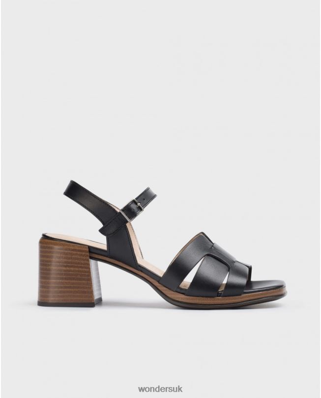 Footwear VZ2PD327 Women Wonders Negro Black Dop Sandal