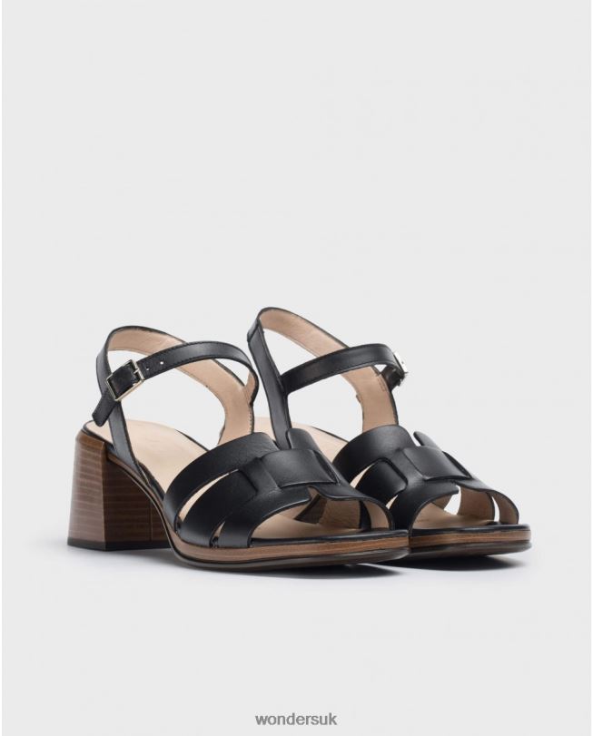 Footwear VZ2PD327 Women Wonders Negro Black Dop Sandal