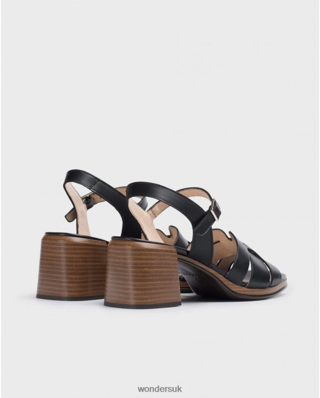 Footwear VZ2PD327 Women Wonders Negro Black Dop Sandal