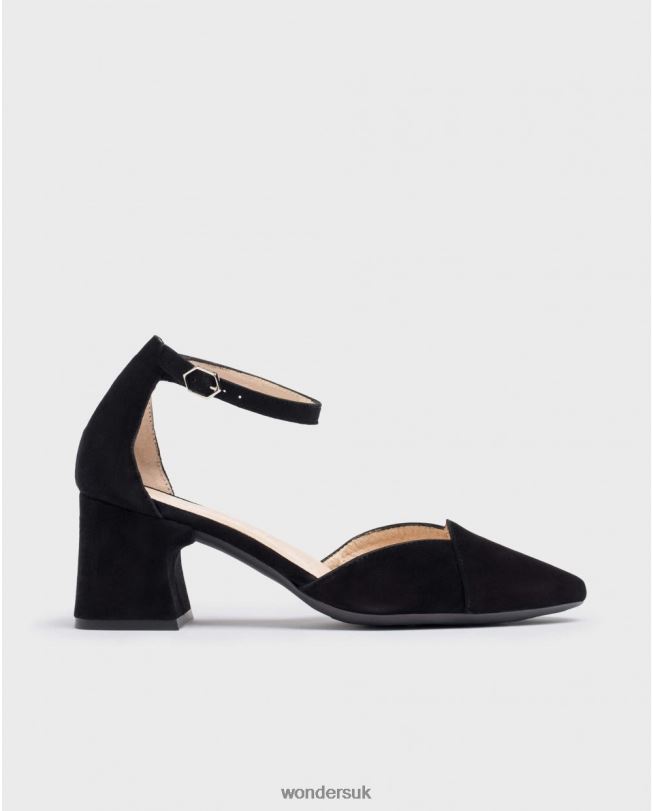 Footwear VZ2PD330 Women Wonders Negro Black Suede Record Shoes