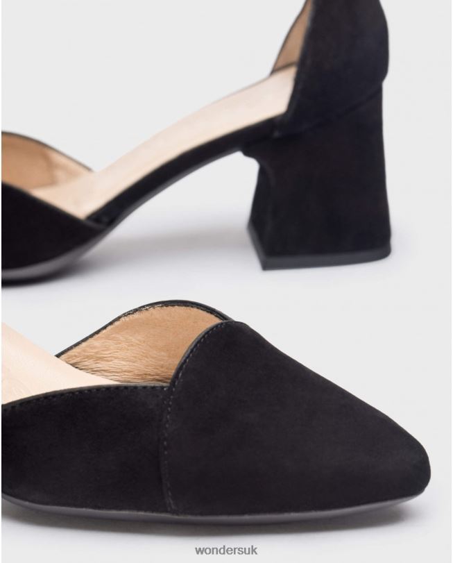 Footwear VZ2PD330 Women Wonders Negro Black Suede Record Shoes