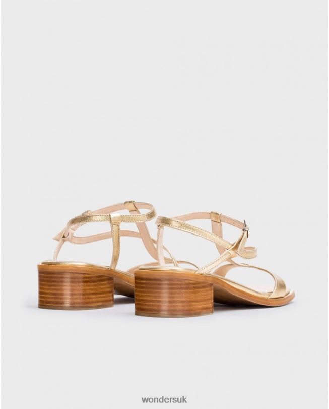 Footwear VZ2PD339 Women Wonders Gold Metallic Aurora Sandal