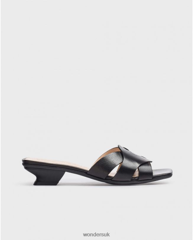 Footwear VZ2PD33 Women Wonders Negro Black Mica Mule