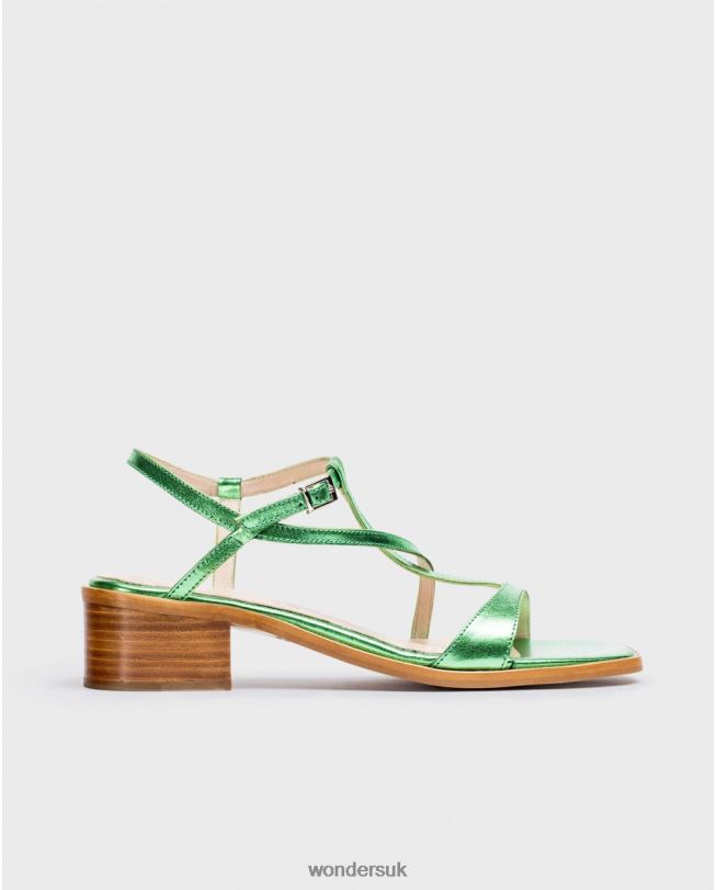 Footwear VZ2PD340 Women Wonders Titan Green Mellic Aurora Sandal