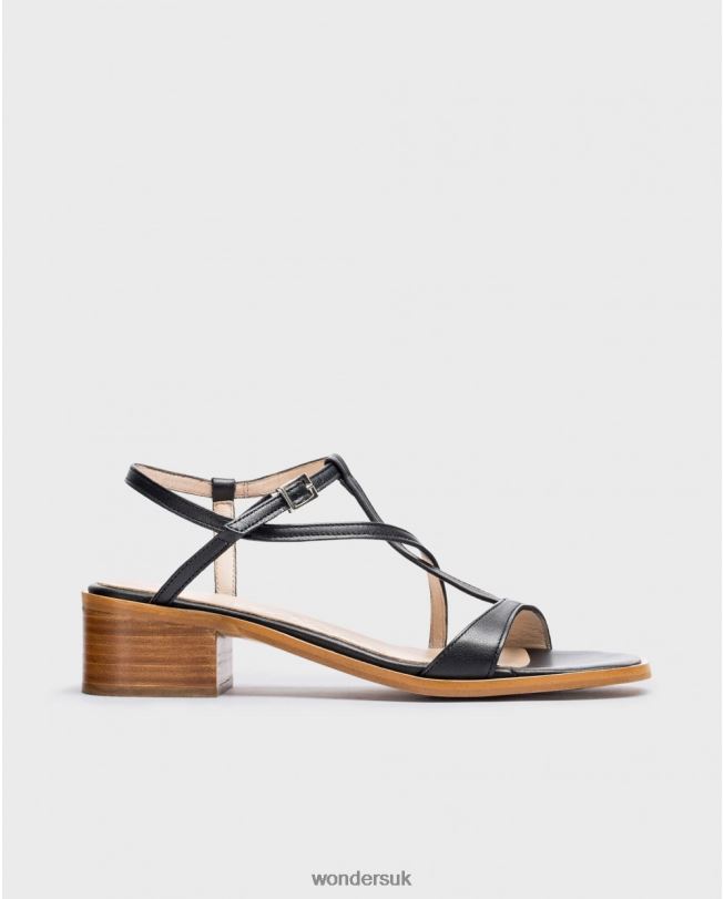 Footwear VZ2PD341 Women Wonders Negro Black Aurora Sandals