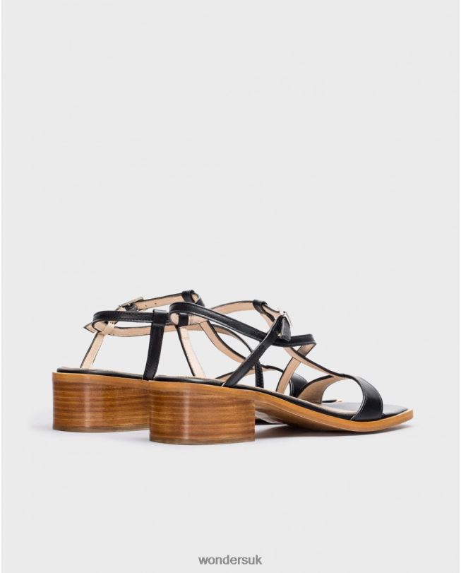 Footwear VZ2PD341 Women Wonders Negro Black Aurora Sandals