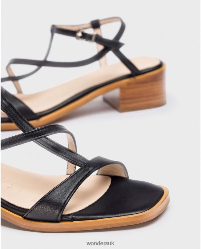 Footwear VZ2PD341 Women Wonders Negro Black Aurora Sandals