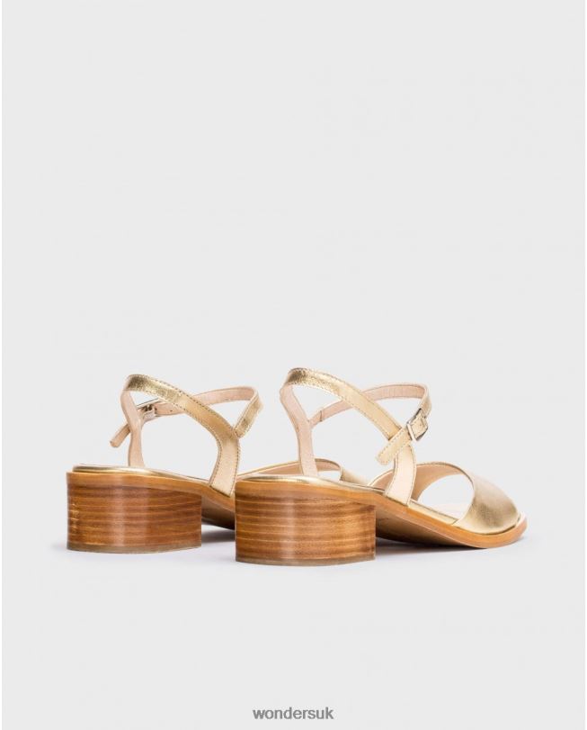Footwear VZ2PD342 Women Wonders Gold Metallic Lumina Sandal