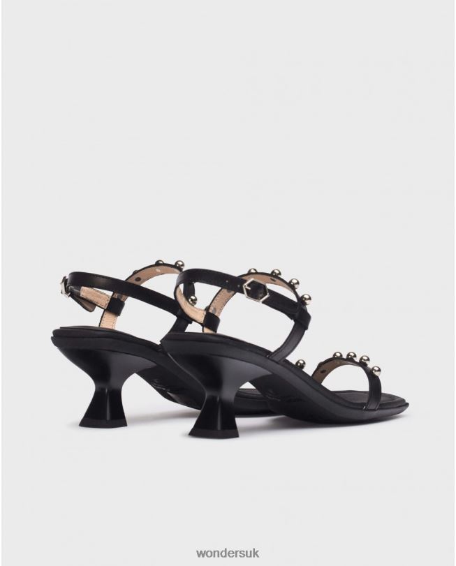 Footwear VZ2PD346 Women Wonders Negro Black Geno Sandal