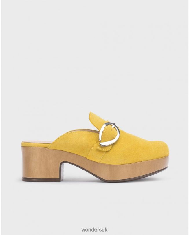 Footwear VZ2PD35 Women Wonders Lima Yellow Slow Clog
