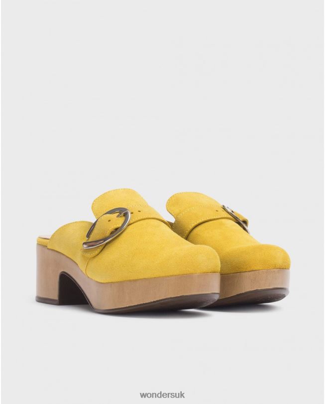 Footwear VZ2PD35 Women Wonders Lima Yellow Slow Clog