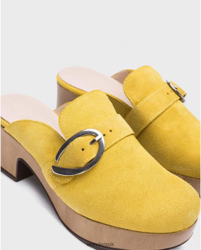 Footwear VZ2PD35 Women Wonders Lima Yellow Slow Clog