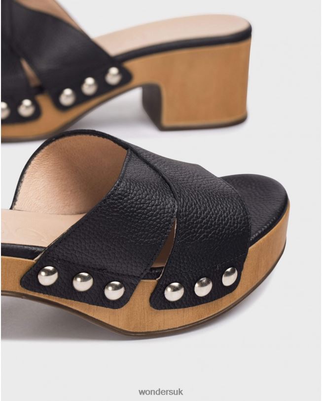 Footwear VZ2PD38 Women Wonders Negro Black Marta Sandal