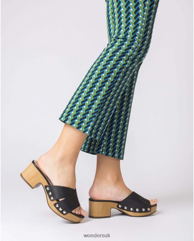 Footwear VZ2PD38 Women Wonders Negro Black Marta Sandal