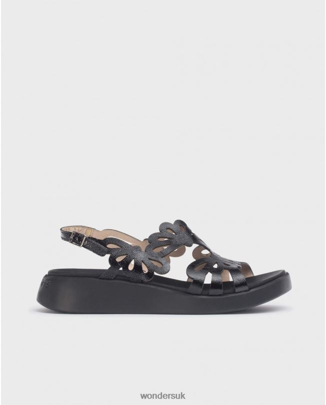 Footwear VZ2PD39 Women Wonders Negro Black Margarita Sandal
