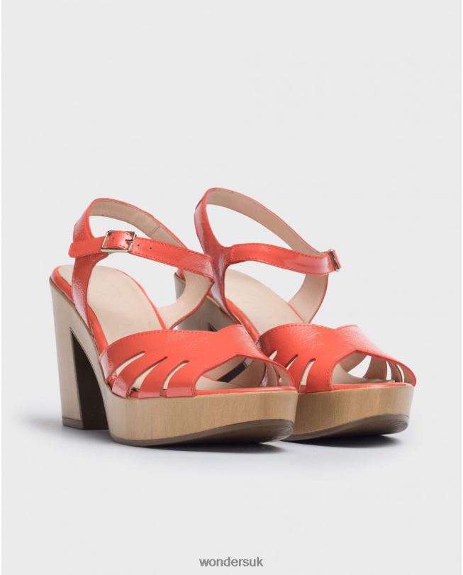 Footwear VZ2PD403 Women Wonders Coral Sandal With Side Cut Out Detail