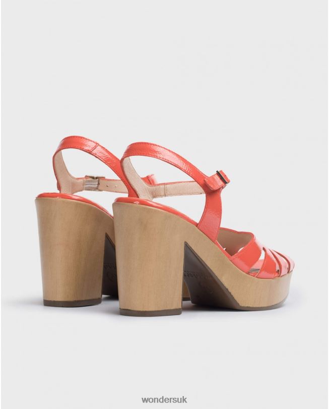 Footwear VZ2PD403 Women Wonders Coral Sandal With Side Cut Out Detail