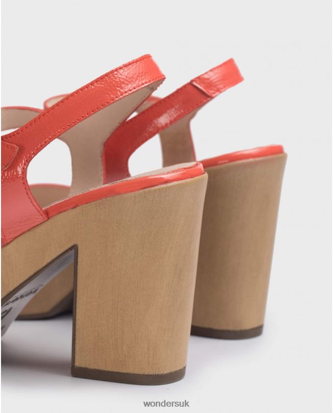 Footwear VZ2PD403 Women Wonders Coral Sandal With Side Cut Out Detail