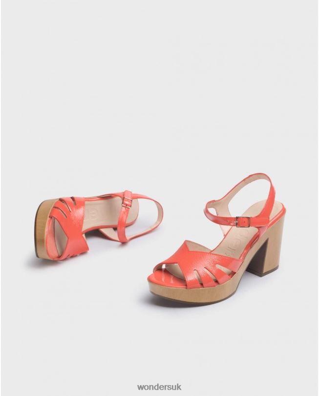 Footwear VZ2PD403 Women Wonders Coral Sandal With Side Cut Out Detail