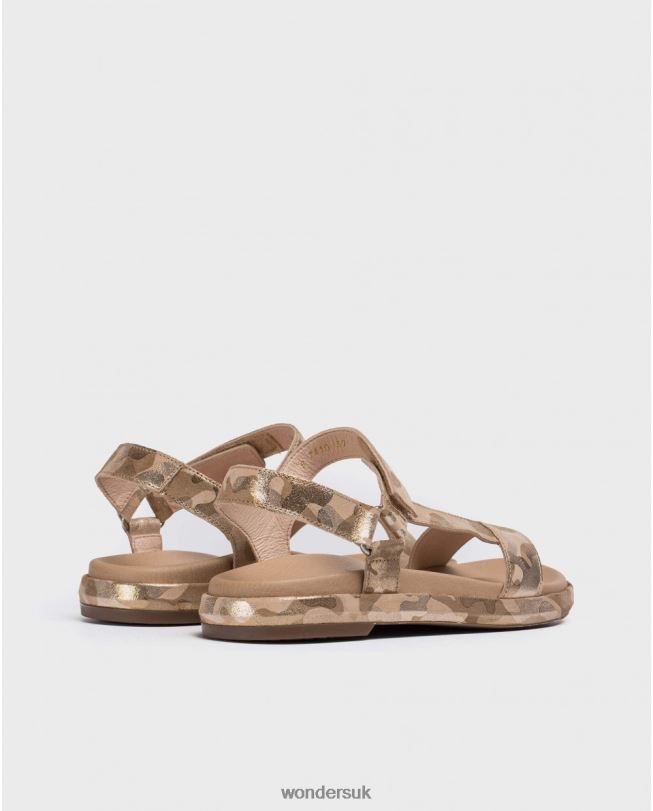 Footwear VZ2PD409 Women Wonders Platino Embossed Bio Sandal