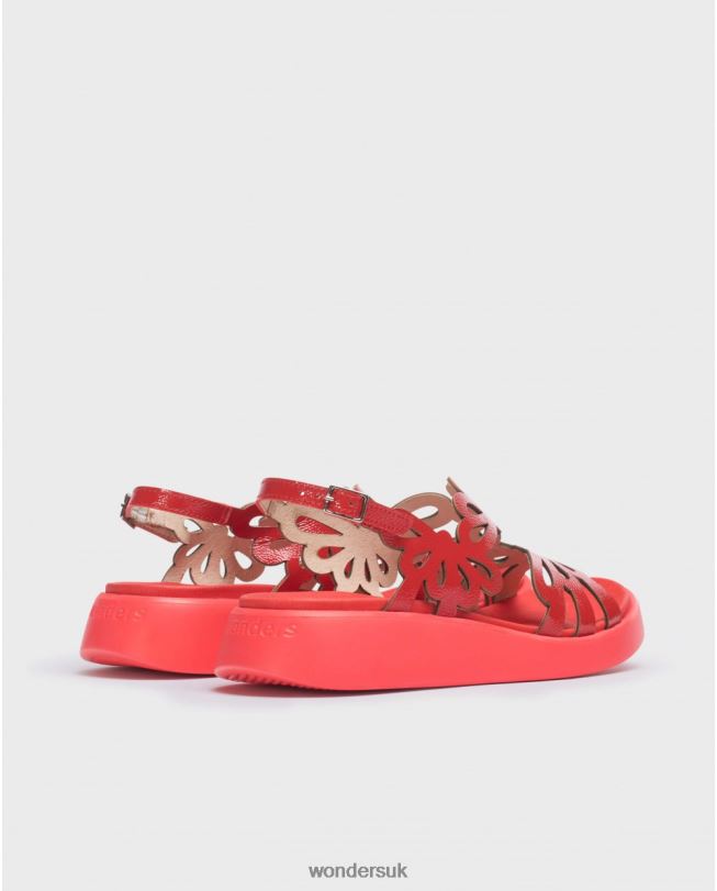 Footwear VZ2PD40 Women Wonders Rojo Red Margarita Sandal